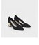 メタリックブロックヒール パンプス / Metallic Block Heel Pumps 