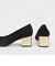 メタリックブロックヒール パンプス / Metallic Block Heel Pumps 