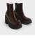 オデットパテントレザー チェルシープラットフォームブーツ / Odette Patent Leather Chelsea Platform Boots
