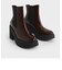 オデットパテントレザー チェルシープラットフォームブーツ / Odette Patent Leather Chelsea Platform Boots