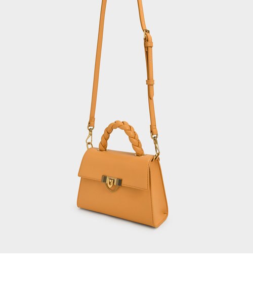 タルーラ ブレーデッドハンドルトラペーズバッグ / Tallulah