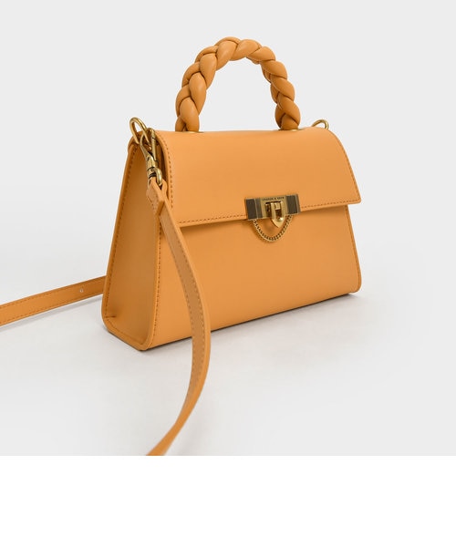 タルーラ ブレーデッドハンドルトラペーズバッグ / Tallulah