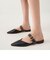 カットアウトストラップ フラットミュールパンプス / Cut-Out Strap Flat Mule Pumps 