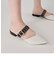 カットアウトストラップ フラットミュールパンプス / Cut-Out Strap Flat Mule Pumps 