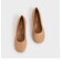 スエード ラウンドトゥバレリーナ 