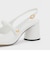 パールディテール スリングバックパンプス 
