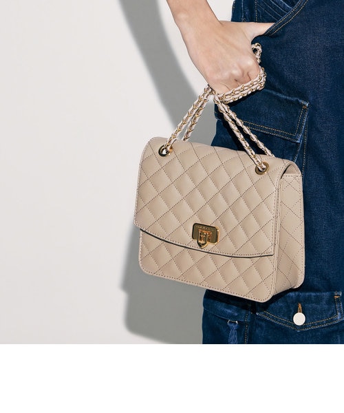 Cressida クレシダ キルトチェーンストラップバッグ
