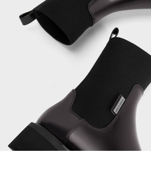 ニットソックス リッジッドソールチェルシーブーツ ｜チャールズ