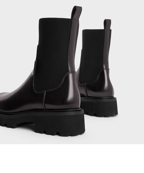 ニットソックス リッジッドソールチェルシーブーツ ｜チャールズ