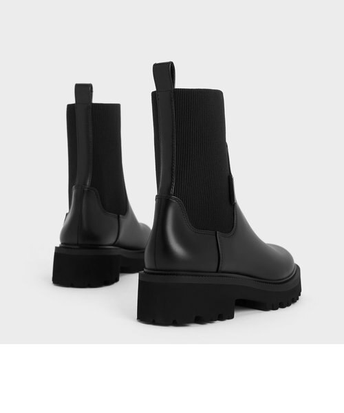 ニットソックス リッジッドソールチェルシーブーツ ｜チャールズ
