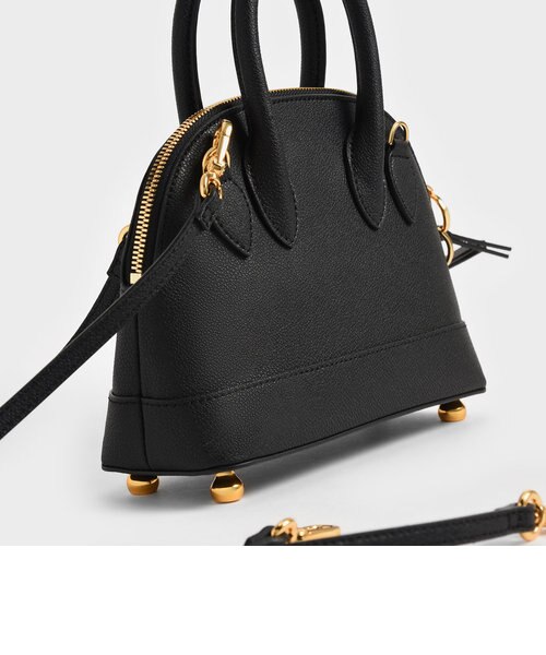 CHARLES&KEITH Harmonee ハーモニー ボウリングバッグ CHARLES ＆ KEITH ショルダーバッグ バッグ Harmonee ハーモニー