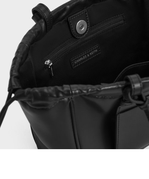 CHARLES & KEITH◆Babylonドロウストリングトートバッグ◆送料込 Babylon バビロン ラフィアドロウストリングトートバッグ