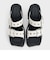Trill トリル グロメットダブルストラッププラットフォームミュール 