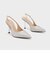 Demi デミ リサイクルポリエステルスリングバックパンプス 