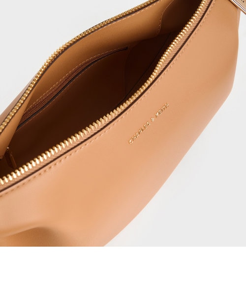 CHARLES & KEITH Calla カルラ ハーフムーンバッグ オリーブ セール