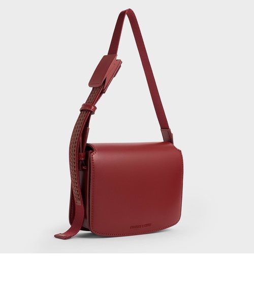 Charles&keith バッグ ボクシー フロントフラップショルダーバッグ｜チャールズ