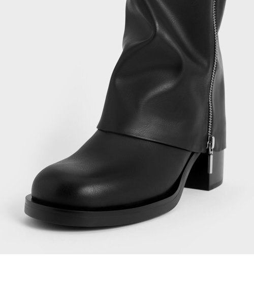 Louise ルーイ サイドジップニーハイブーツ｜チャールズ＆キースの通販