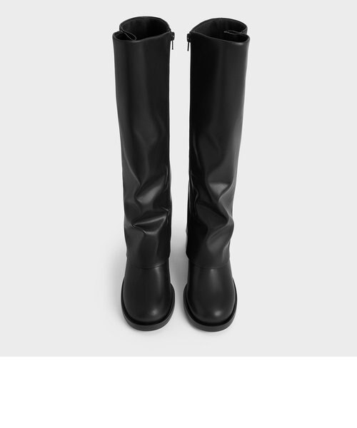 Louise ルーイ サイドジップニーハイブーツ｜チャールズ＆キースの通販