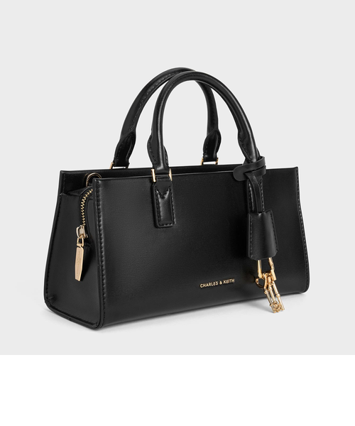 Kerry ミニケリー トートバッグ CHARLES & KEITH Kerry ミニケリー トートバッグ（MulberryPlum