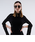 Shea シア メタリックリムスクエアサングラス