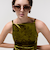 Shea シア メタリックリムスクエアサングラス