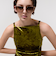 Shea シア メタリックリムスクエアサングラス