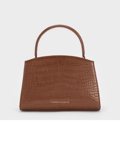 Aubrielle オブリエル クロックエフェクトトップハンドルバッグ