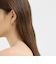 Malorie マロリー クリスタルハートフープピアス