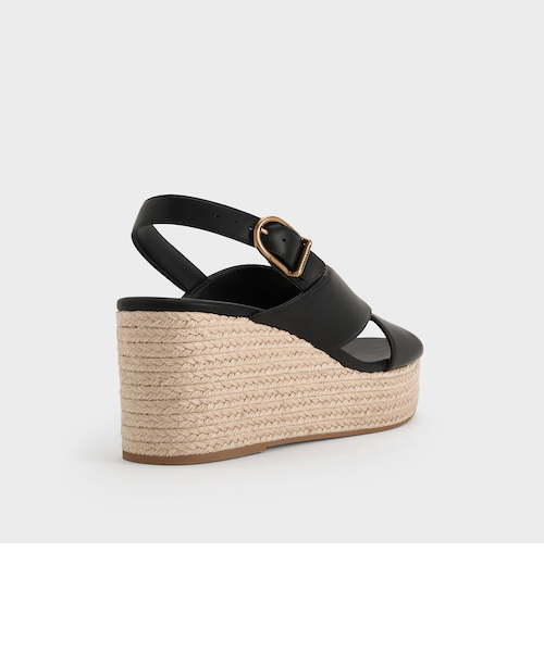 クロスオーバーエスパドリーユウエッジ｜チャールズ＆キースの通販