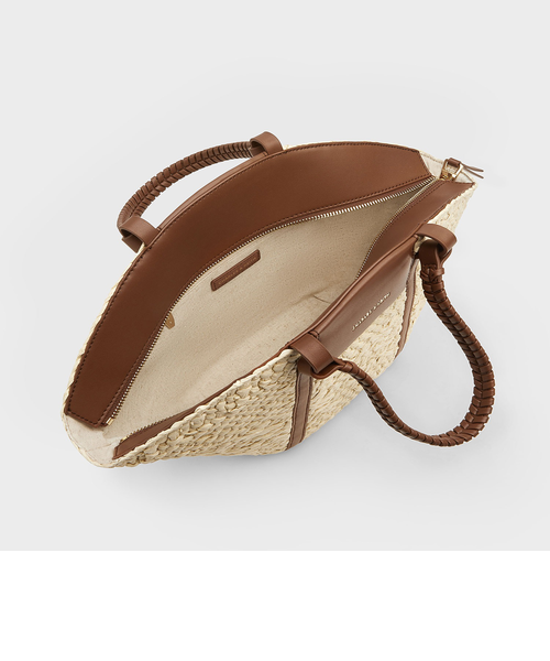 Shaliaシャリアラフィアウーブンバケツバッグ｜チャールズ＆キースの