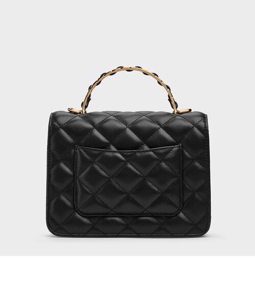 Cressida クレシダ キルトプッシュロックトップハンドルバッグ