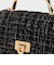 Cressida クレシダ ツイードキルトトップハンドルバッグ