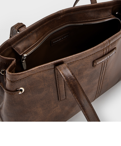 Noane ノアン イーロンゲイティドハンドルショルダーバッグ CHARLES ＆ KEITH ショルダーバッグ バッグ Noane ノアン