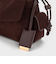 Khai カイ スエードルーシュドフラップサイドポケットトップハンドルバッグ