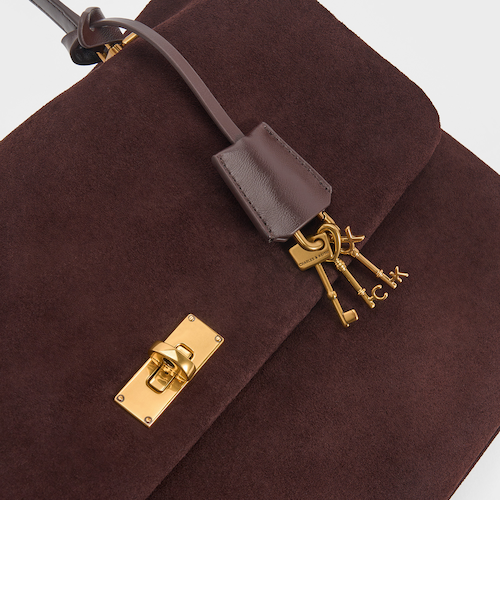 Kerry ケリー トップハンドルサッチェルバッグ｜チャールズ＆キースの