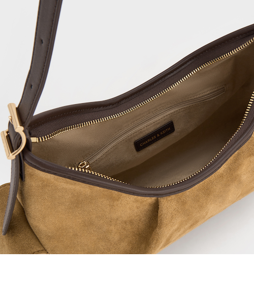 Khai カイ リサイクルスエードショルダーバッグ｜チャールズ＆キースの