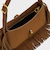 Cesia セシア スエード メタリックアクセントフリンジショルダーバッグ
