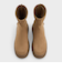 Leoi レオイ バックジップチャンキーアンクルブーツ