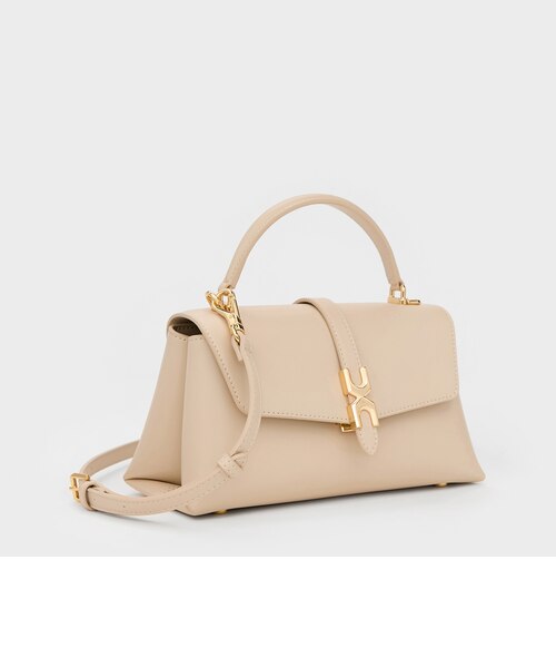 Adalyn アダリン メタリックバックル チェーンストラップ トップ