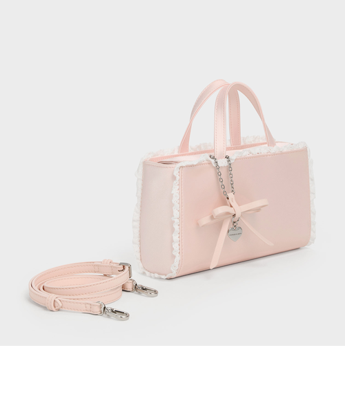 Raina レイナ レーストリム トートバッグ｜チャールズ＆キースの通販