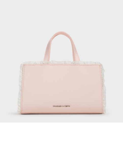 Raina レイナ レーストリム トートバッグ｜チャールズ＆キースの通販