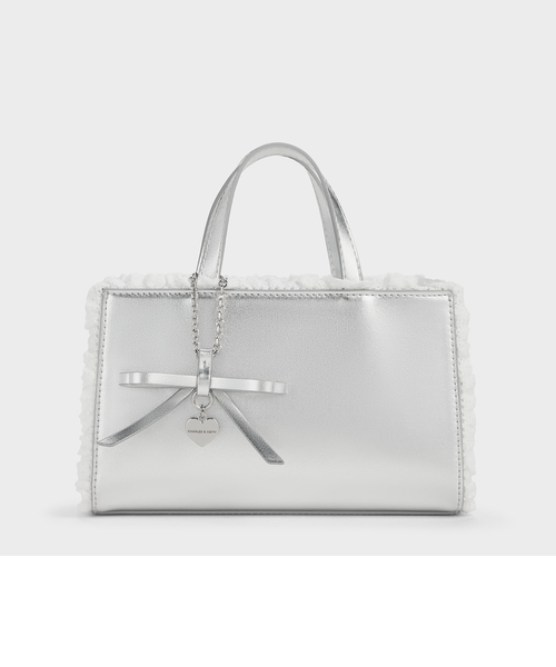 Raina レイナ レーストリム トートバッグ｜チャールズ＆キースの通販