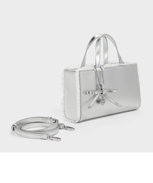 Raina レイナ レーストリム トートバッグ｜チャールズ＆キースの通販