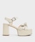 Anika アニカ ノットボウプラットフォームサンダル