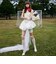 Kyra キラー エンブロイダリーメッシュ スティレットパンプス