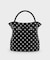 Hazel ヘーゼル ポルカドットボウバケットバッグ