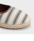 ストライプ メリージェーン エスパドリーユ ミュール