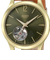 HENRY LONDON ヘンリーロンドン CHISWICK チズウィック メカニカル ペアモデル HL34-AS-0456 レディース 腕時計 機械式 オープンハート グリーンダイヤル ブラウン 革ベルト