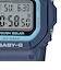 BABY-G 小型 スリム スクエア BGD-5650-2JF レディース 腕時計 電波ソーラー デジタル ネイビー 国内正規品 カシオ