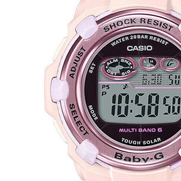 BABY-G BGR-3000UCB-4JF レディース 腕時計 電波ソーラー デジタル 樹脂バンド ピンク 国内正規品 カシオ ｜ザ・クロックハウスの通販｜&mall（アンドモール）三井ショッピングパーク公式通販